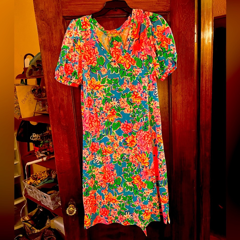 Lilly dress with fabric matching belt